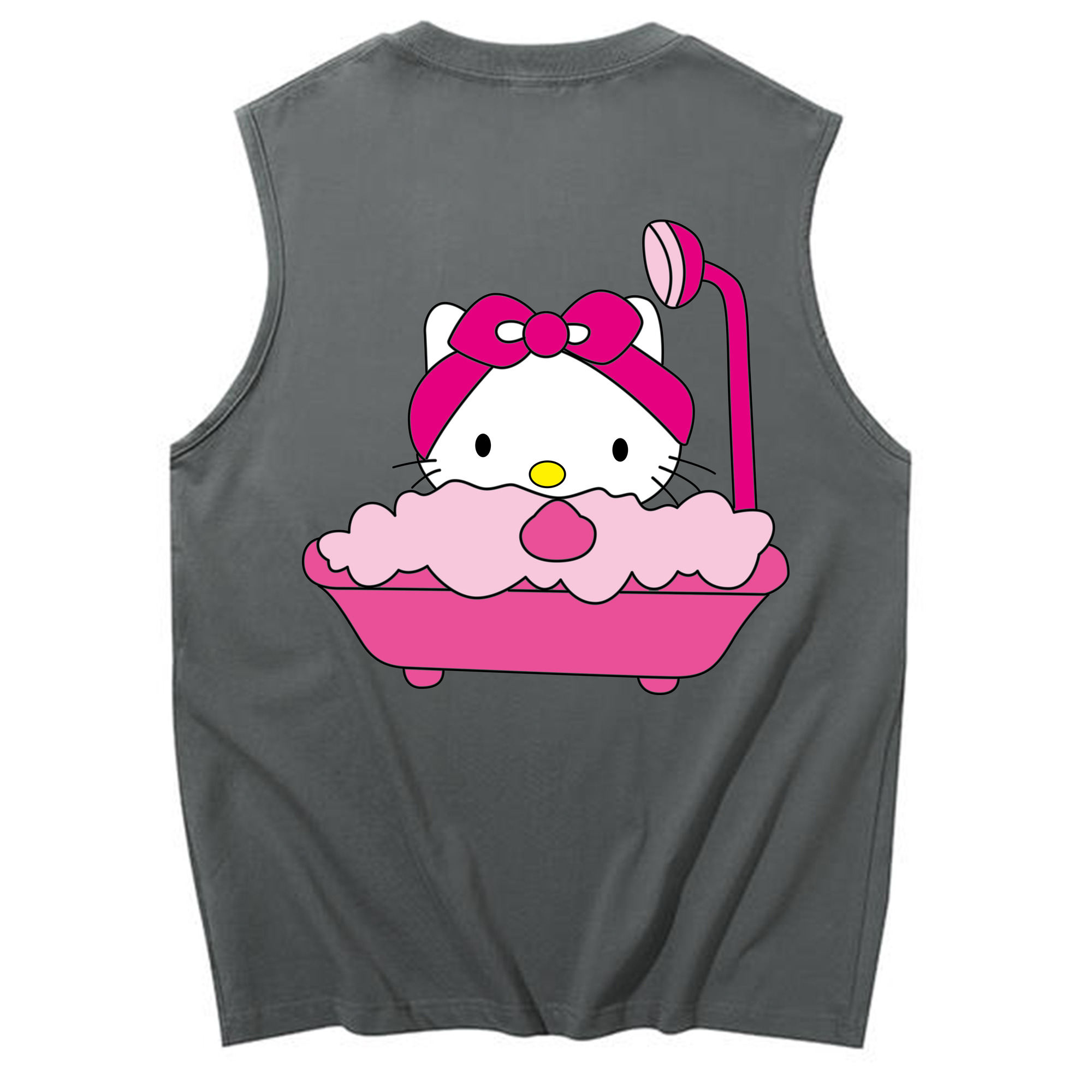 （画像用） Hello Kitty ハローキティ コットン100％タンクトップ（背面プリント）